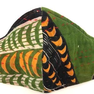 Handmade Kantha Face Mask with Opening